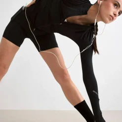 Aim'n Women's Running Midi Biker Shorts Black