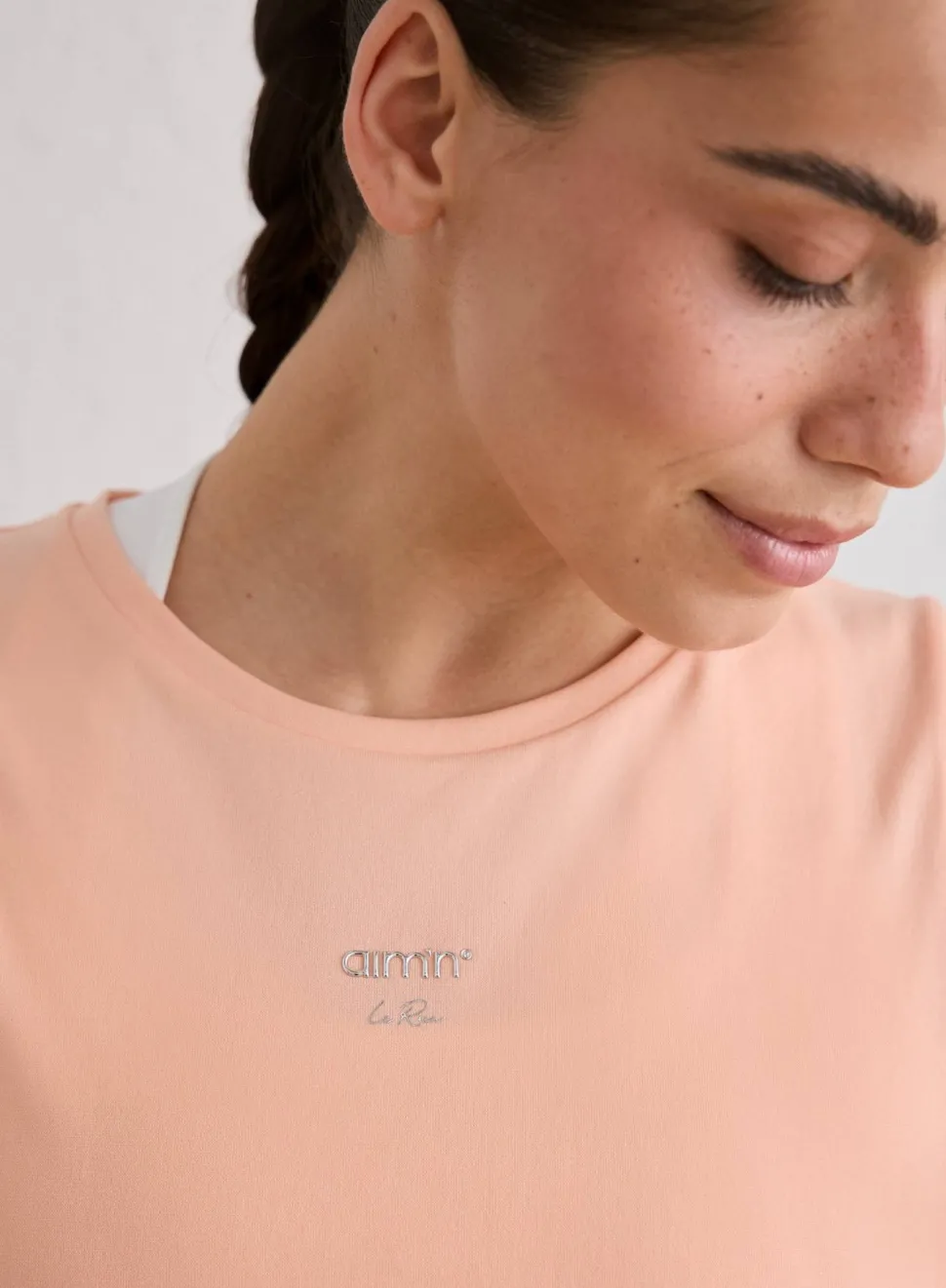 Aim'n Women's Seamless Running Top Peach