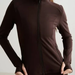 Aim'n Women's Sense Zip Jacket Chocolate