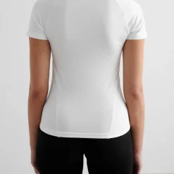 Aim'n Women's Soft Basic Short Sleeve White