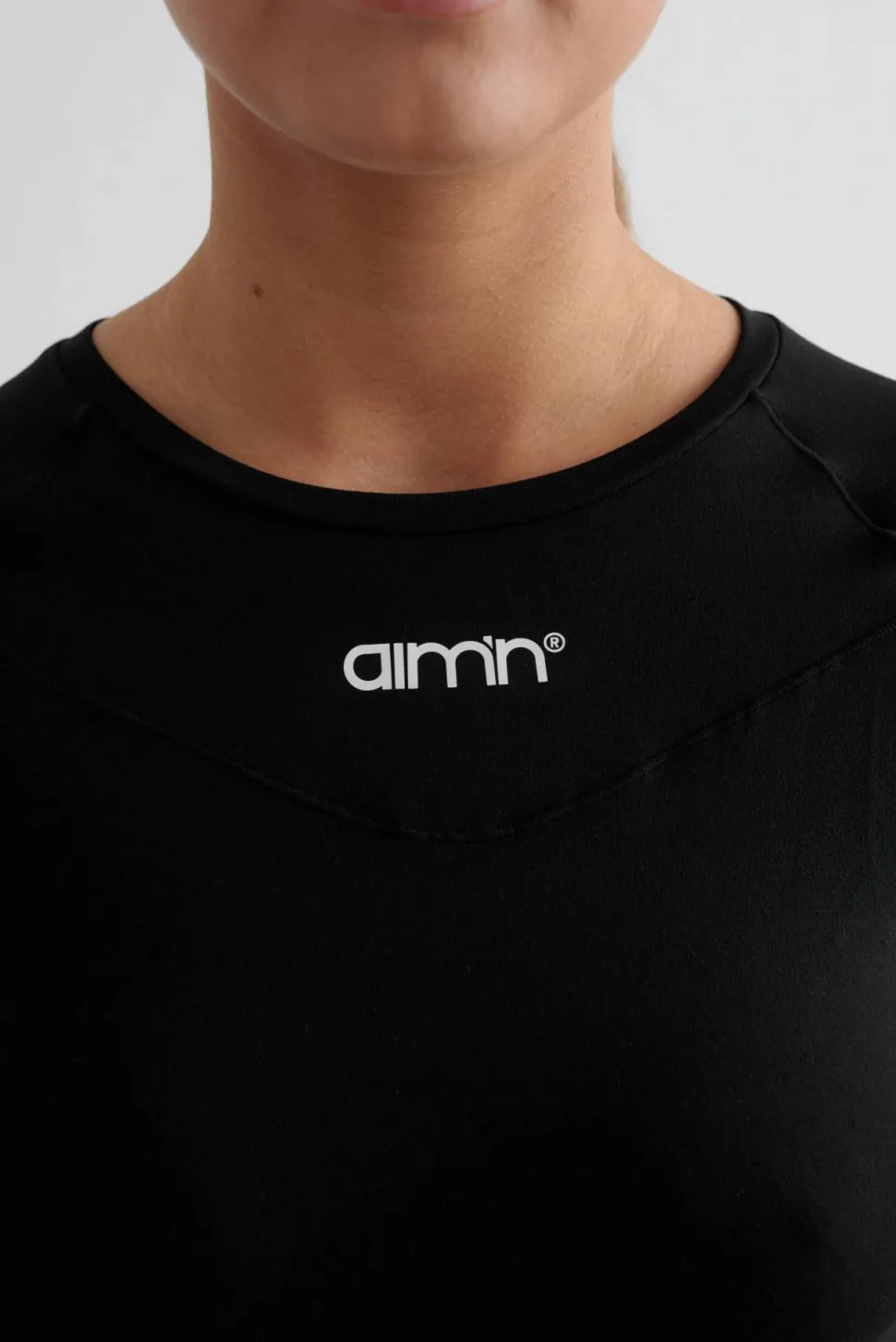 Aim'n Women's Soft Basic Short Sleeve Black