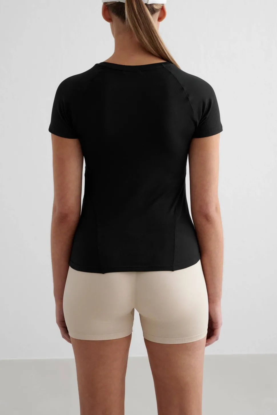 Aim'n Women's Soft Basic Short Sleeve Black
