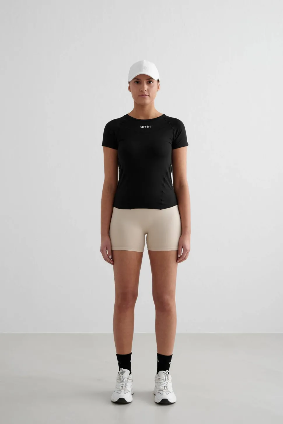 Aim'n Women's Soft Basic Short Sleeve Black
