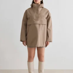 Aim'n Women's Waterproof Oversized Anorak Espresso