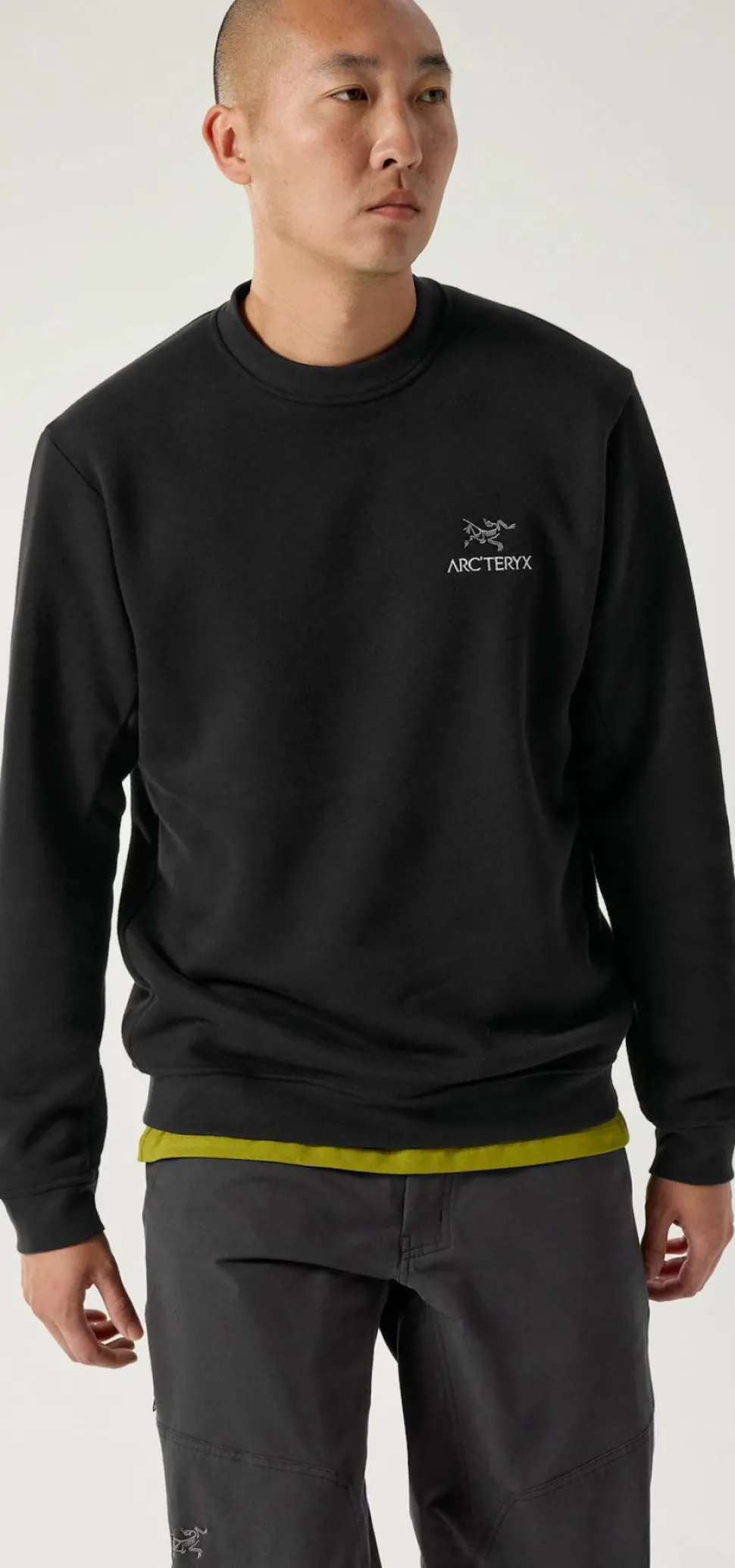 Arc'teryx Men's Emblem Fleece Crew Black
