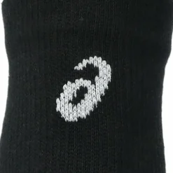 Asics 3 Pack Quarter Sock Performance Black