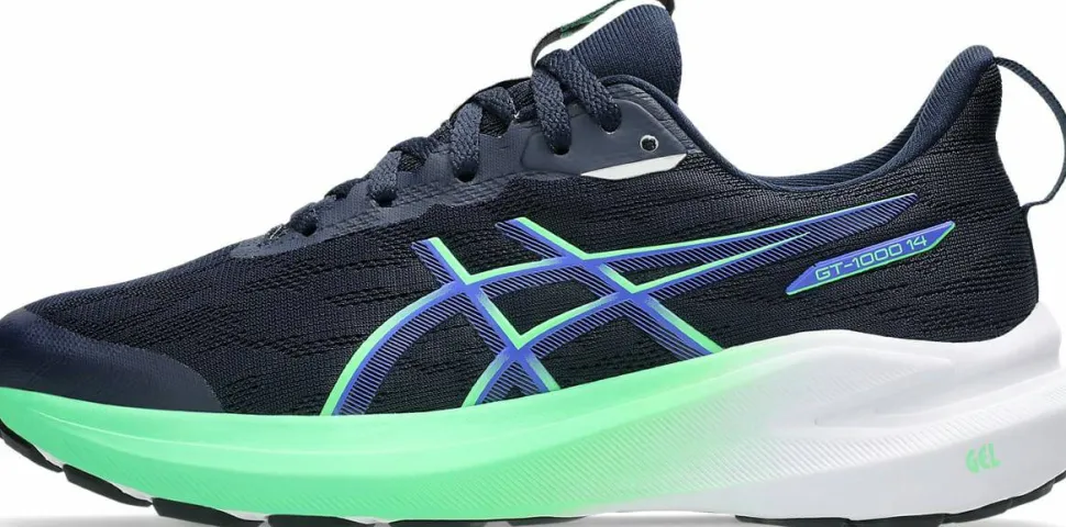 Asics Kids' GT-1000 14 GS Midnight/Vital Green