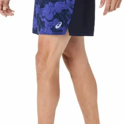 Asics Men's Fujitrail All Over Print 5in Shorts Midnight/Cobalt Burst/Cream