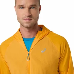 Asics Men's Road Packable Jacket Yamabuki/Aegean Blue