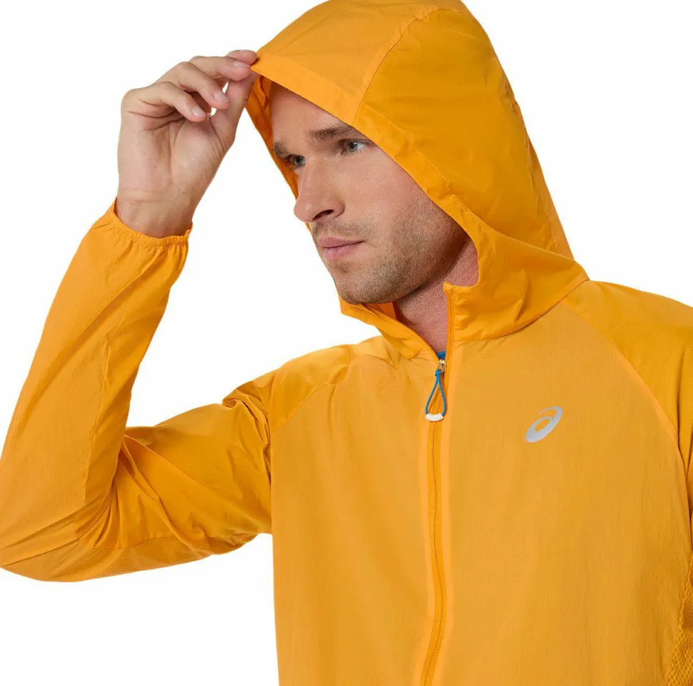 Asics Men's Road Packable Jacket Yamabuki/Aegean Blue
