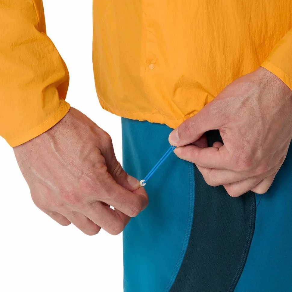 Asics Men's Road Packable Jacket Yamabuki/Aegean Blue