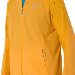 Asics Men's Road Packable Jacket Yamabuki/Aegean Blue