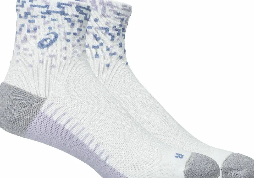 Asics Performance Run Sock Quarter Brilliant White/Lilac Hint/Bluebell