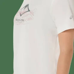 Asics Women's Fujitrail Logo Short Sleeve Top Cream