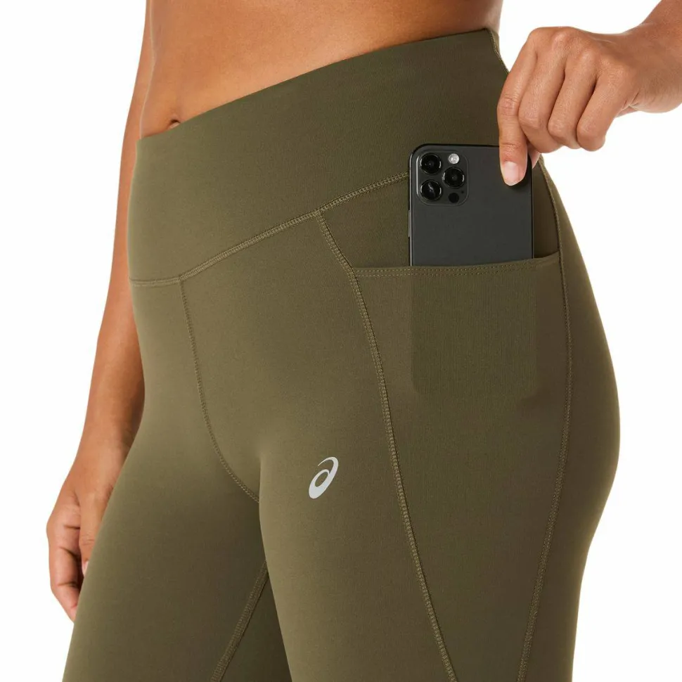 Asics Women's Nagino Run Adjustable Tight Dark Olive