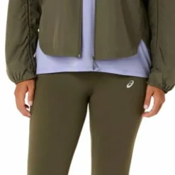 Asics Women's Nagino Run Adjustable Tight Dark Olive