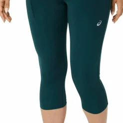 Asics Women's Road High Waist Capri Tight Saxon Green