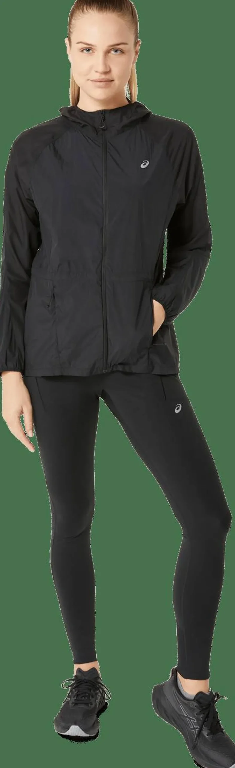 Asics Women's Road Packable Jacket Performance Black