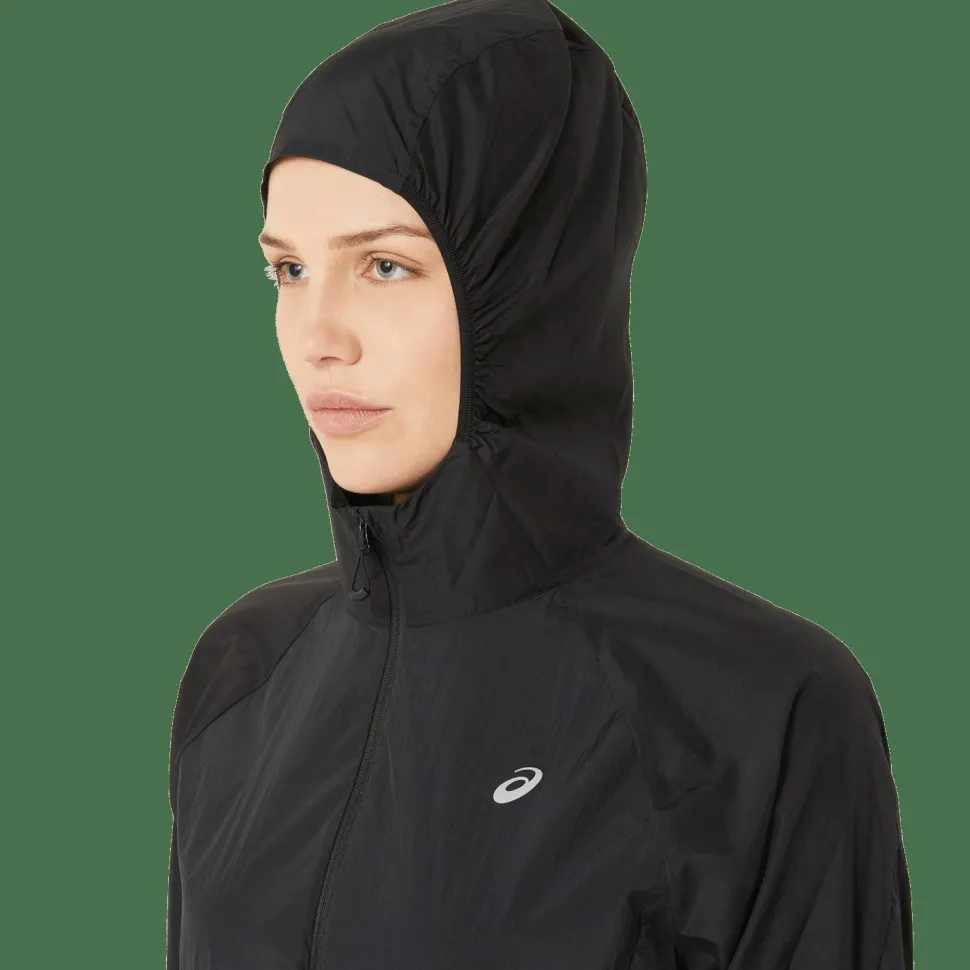 Asics Women's Road Packable Jacket Performance Black