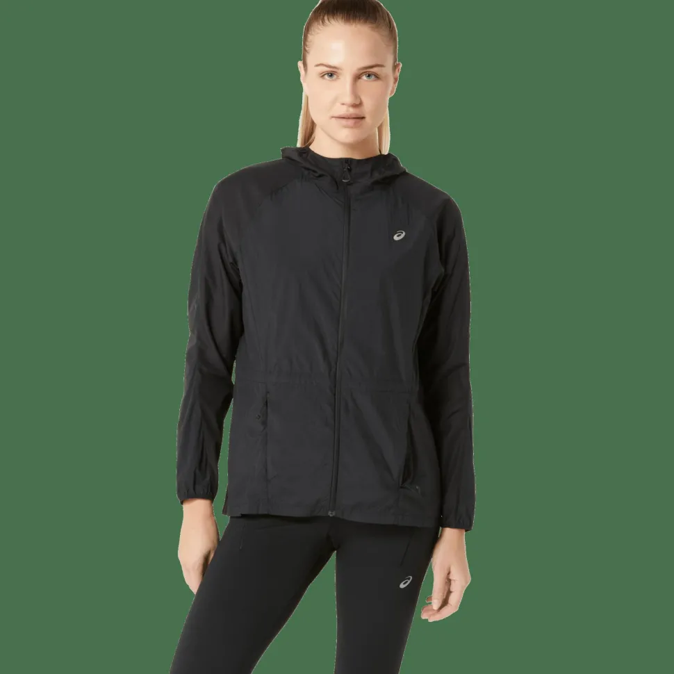 Asics Women's Road Packable Jacket Performance Black
