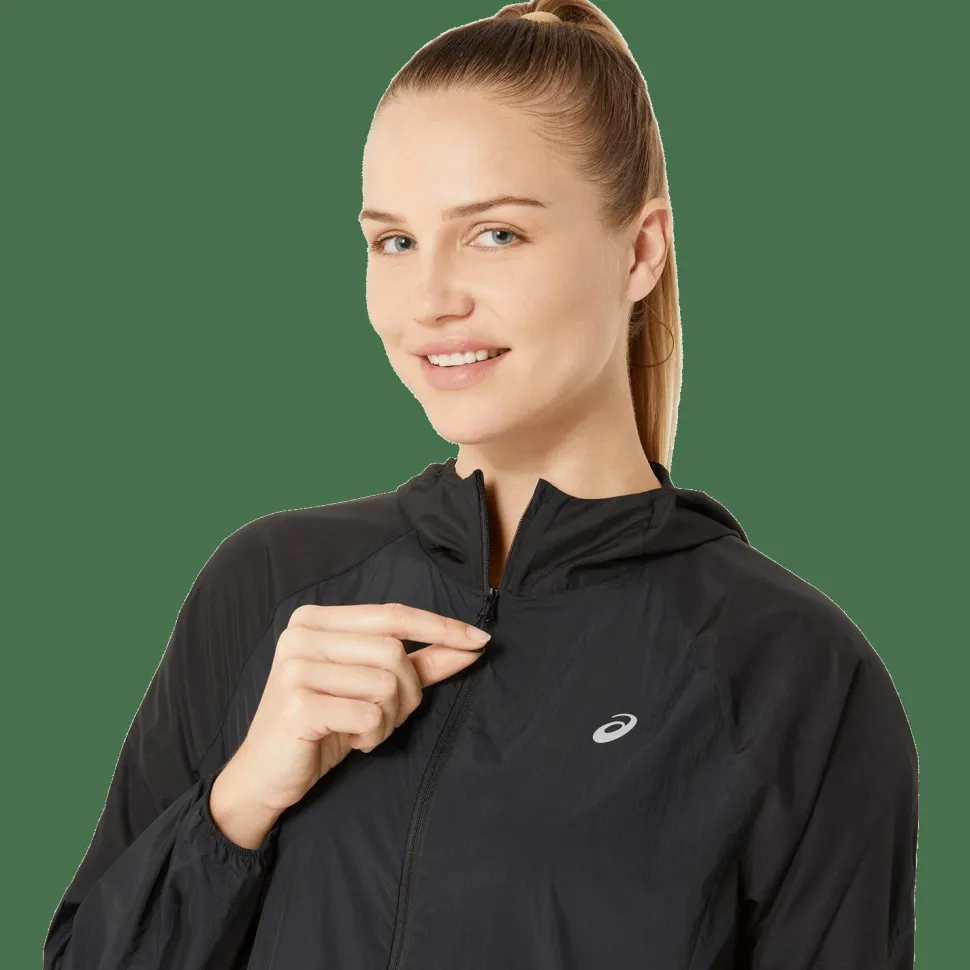 Asics Women's Road Packable Jacket Performance Black