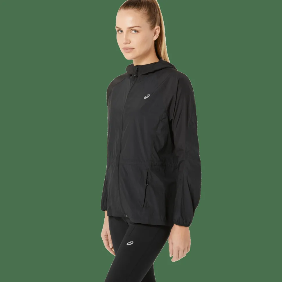 Asics Women's Road Packable Jacket Performance Black