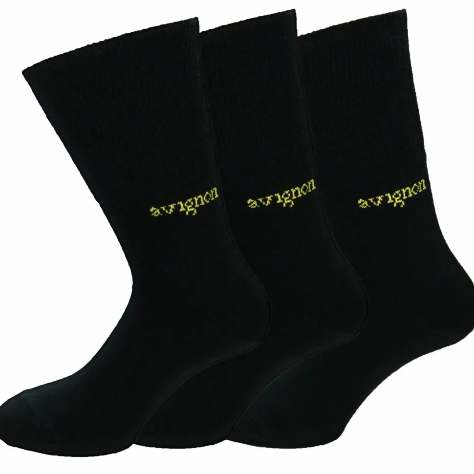Avignon Unisex Liner Wool 3-Pack Basic Black