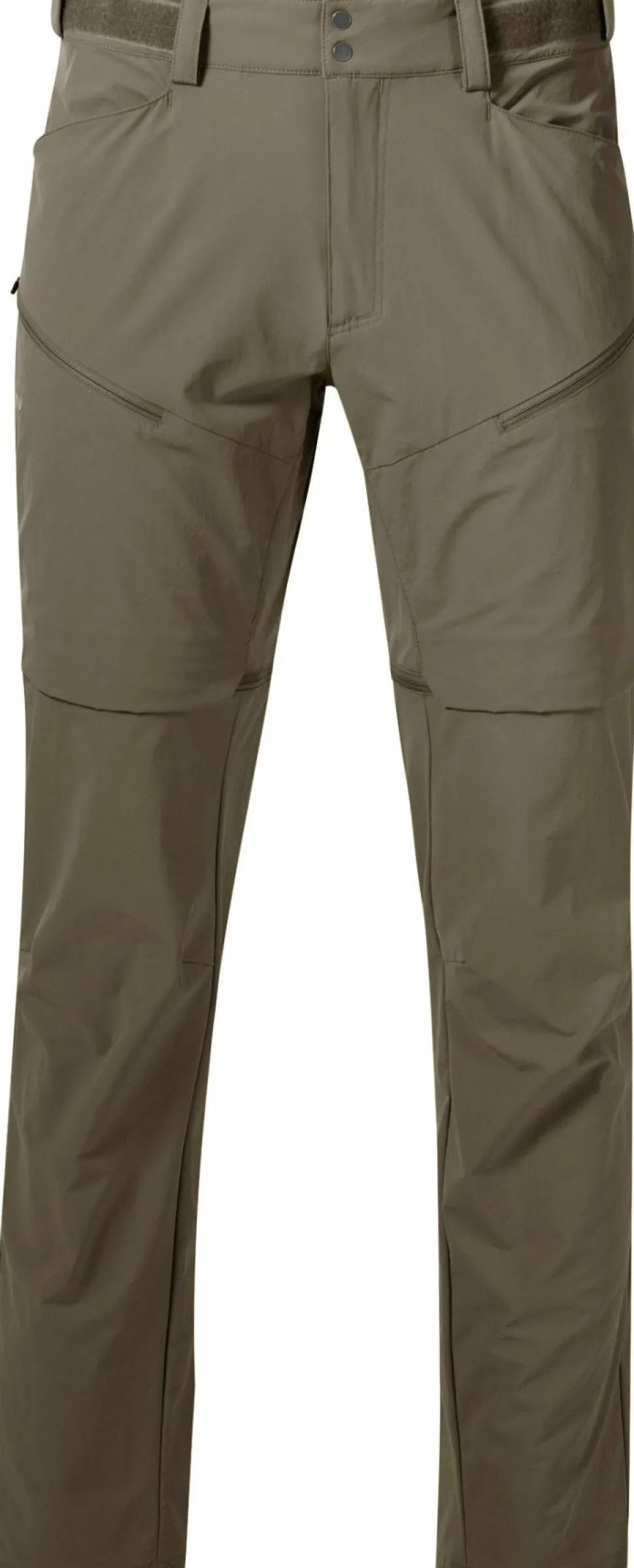 Bergans Men's Convertible Zip-Off Softshell Pants Green Mud