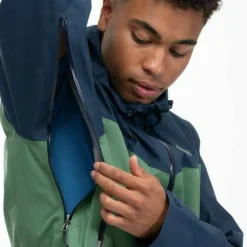 Bergans Men's Skarlight 3L Shell Jacket Dark Jade Green/Navy Blue