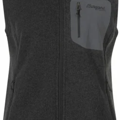 Bergans Women's Kamphaug Knitted Vest Dark Shadow Grey