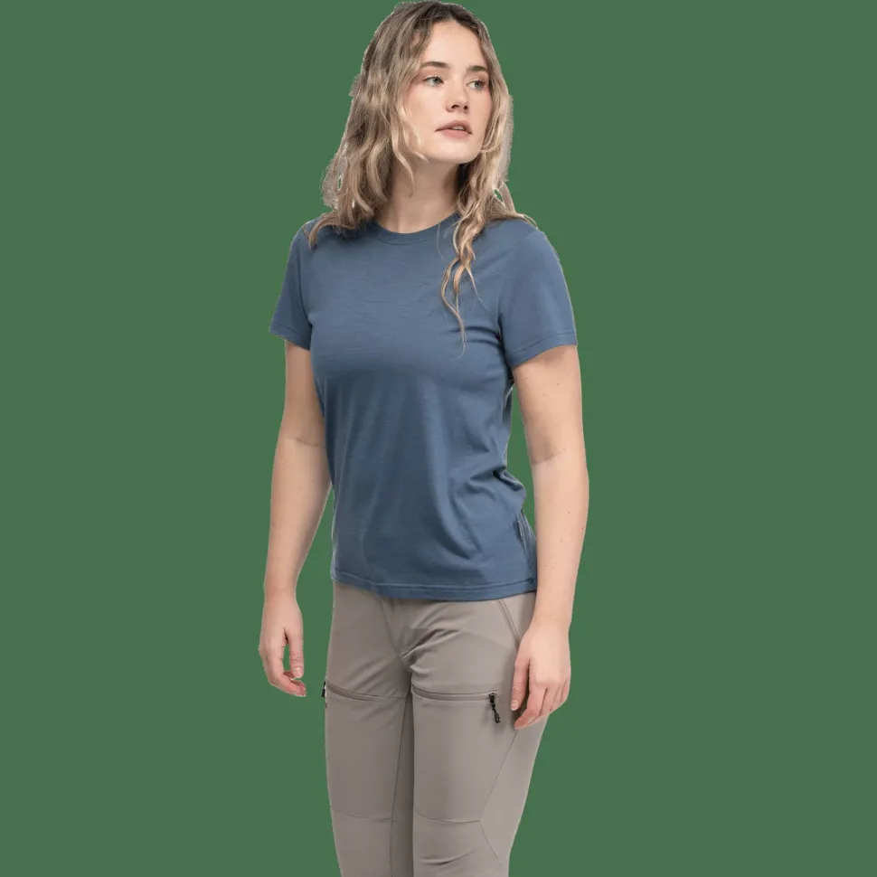 Bergans Women's Merino Light Tee Granite Blue