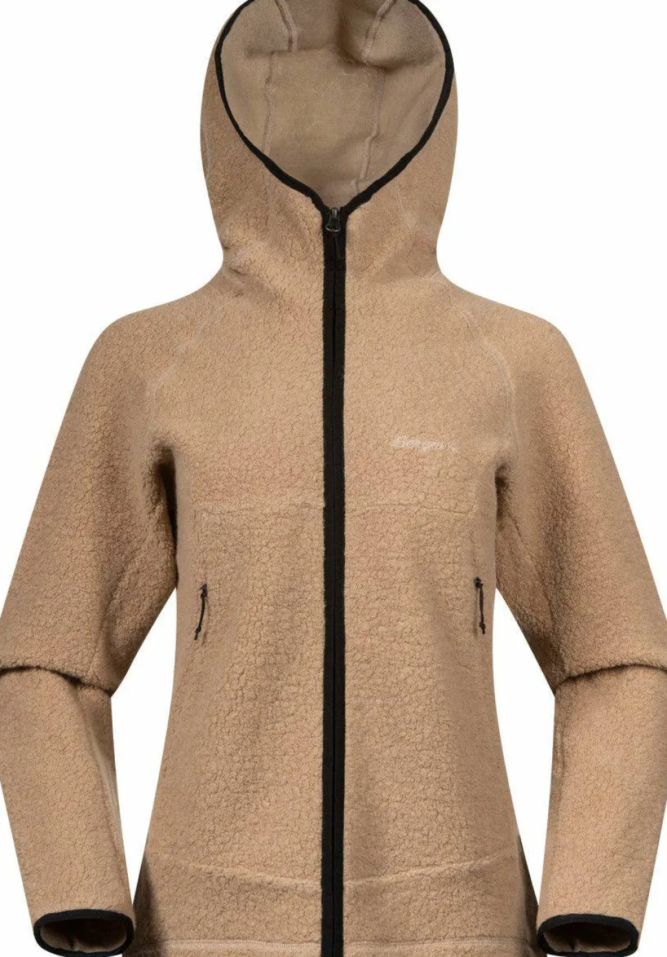 Bergans Women's Vaagaa Merino Terry Midlayer Hoodie Sandstone