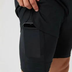 Björn Borg Men's Borg 2 In 1 Shorts Black Beauty