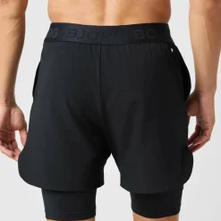 Björn Borg Men's Borg 2 In 1 Shorts Black Beauty
