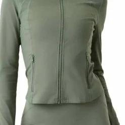 Björn Borg Women's Borg Soft Zip Midlayer Agave Green