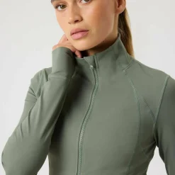 Björn Borg Women's Borg Soft Zip Midlayer Agave Green