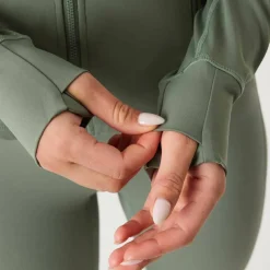 Björn Borg Women's Borg Soft Zip Midlayer Agave Green