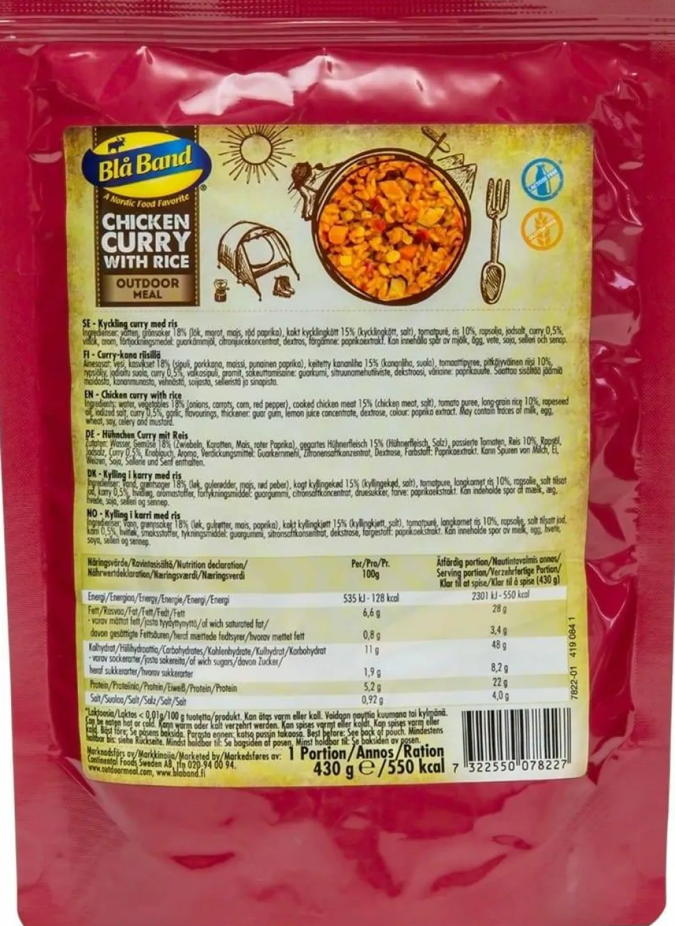Blå Band Chicken Curry With Rice NoColour