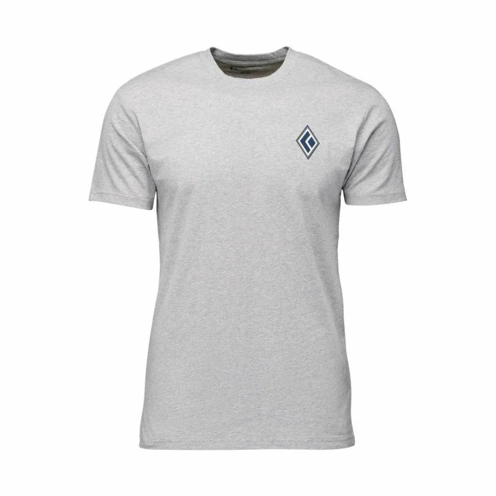 Black Diamond M Heritage Alpinist Ss Tee Nickel Heather