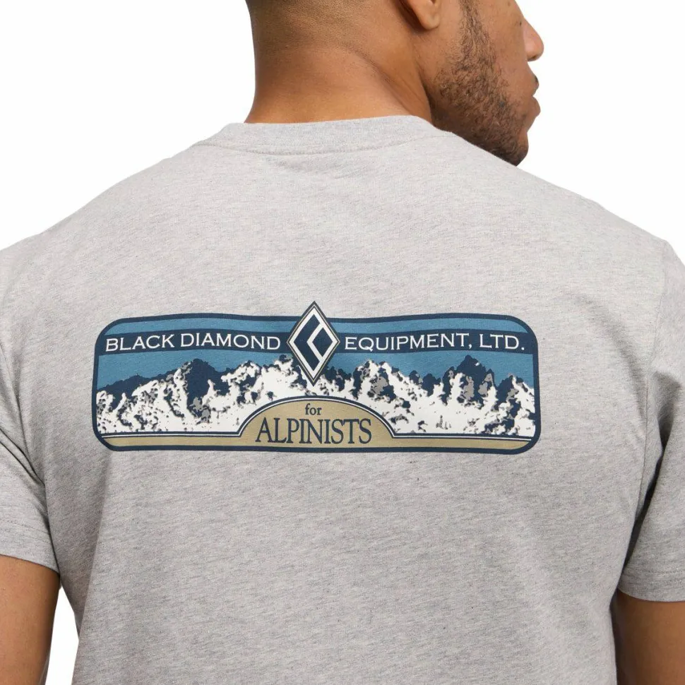 Black Diamond M Heritage Alpinist Ss Tee Nickel Heather