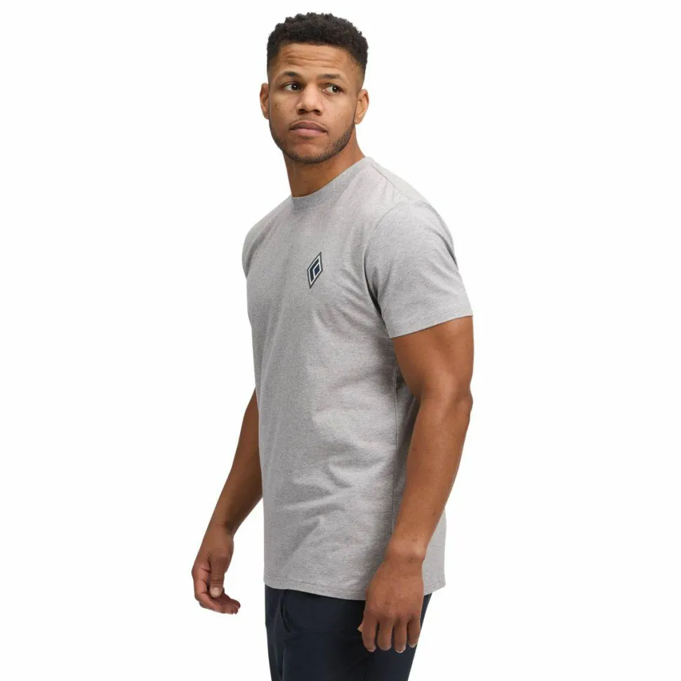 Black Diamond M Heritage Alpinist Ss Tee Nickel Heather