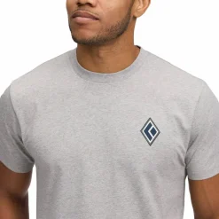Black Diamond M Heritage Alpinist Ss Tee Nickel Heather