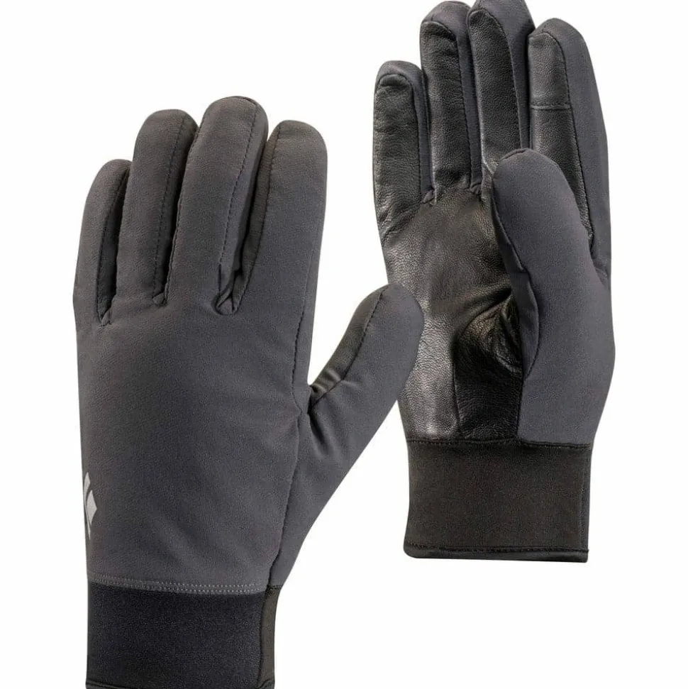 Black Diamond Midweight Softshell Gloves Smoke