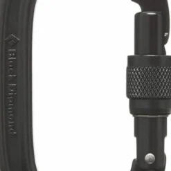 Black Diamond Oval Keylock Screwgate Carabiner Black