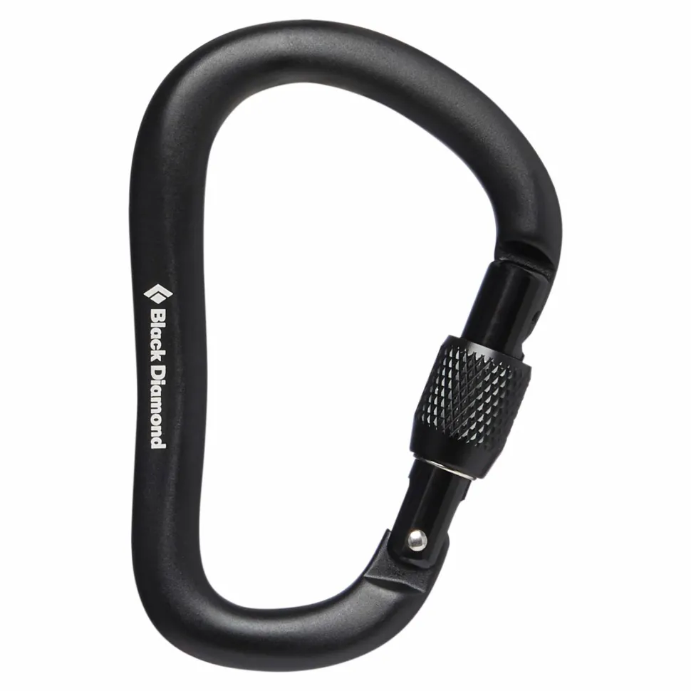 Black Diamond RockLock Screwgate Carabiner Black