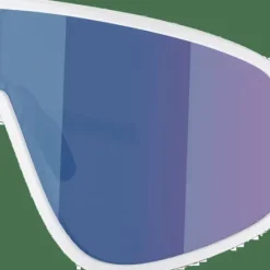 Bliz A004 Matte White/Blue Mirror