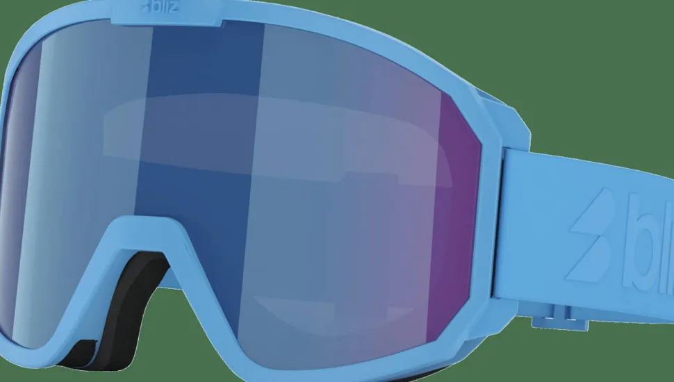 Bliz Kids' Rave Jr Matte Blue/Brown W Blue Multi