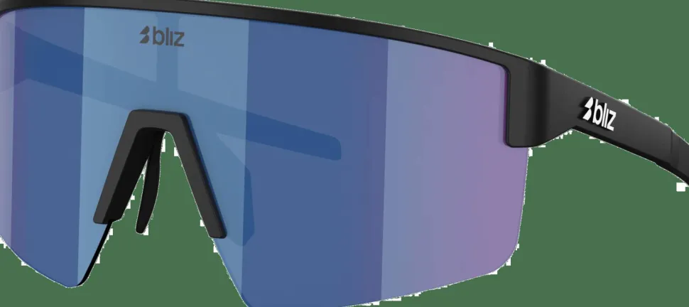 Bliz P004 Matte Black/Blue Mirror