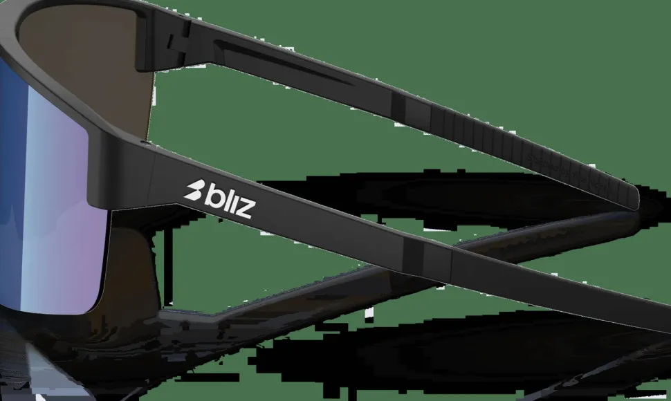 Bliz P004 Matte Black/Blue Mirror