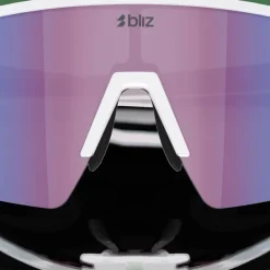 Bliz P004 Matte White/Nano Optics Nordic Light Begonia - Violet W Blue Multi